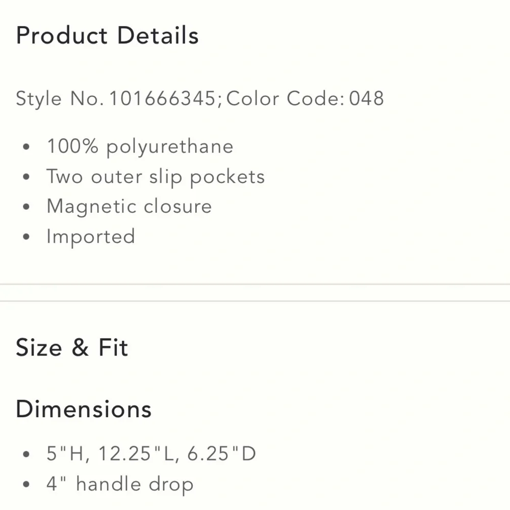 Only worn once! Anthropologie Small Faux-Leather Tote Bag - Picture 4 of 8